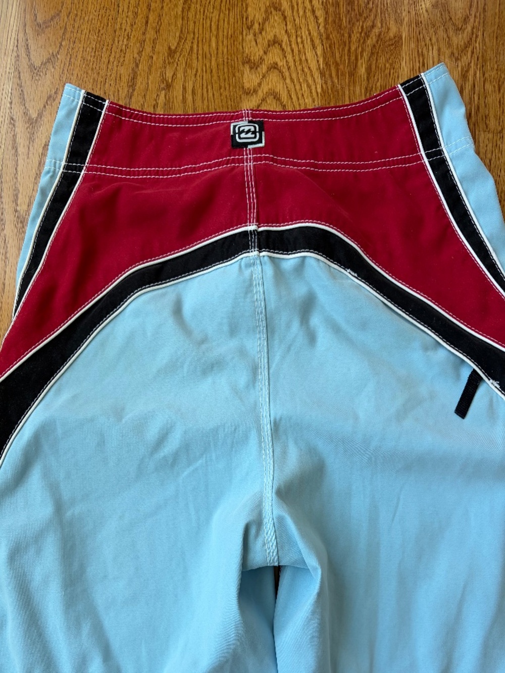 Vintage Billabong Andy Irons surf shorts 33 blue, red, black - Picture 11 of 16